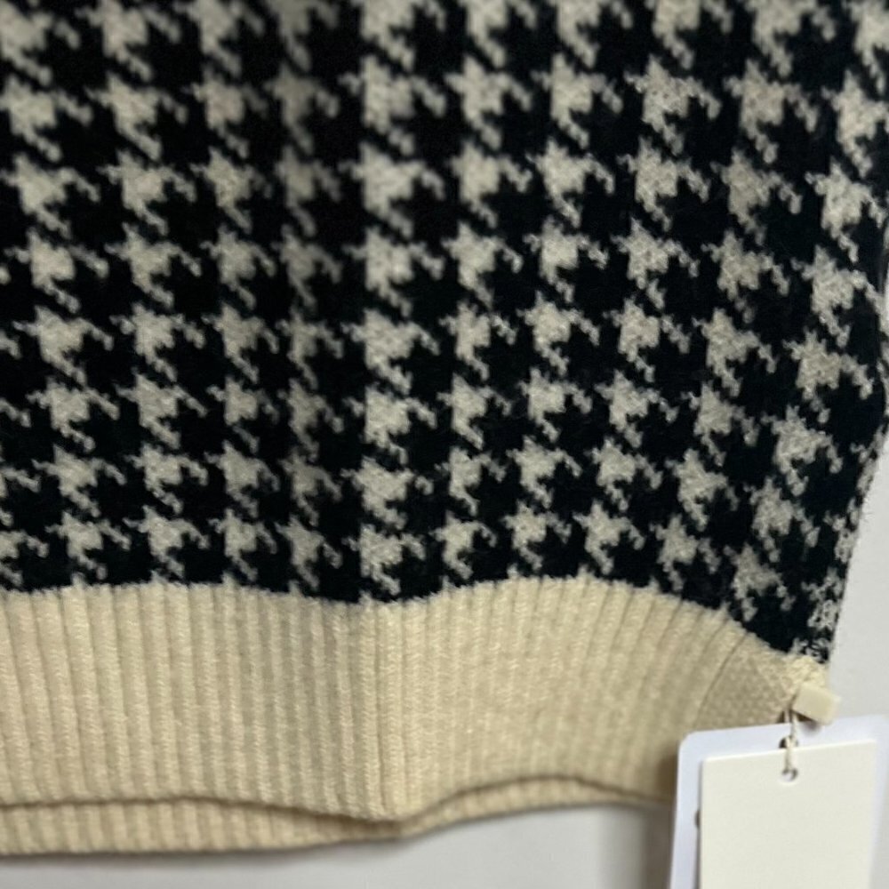 Commense Cozy Houndstooth Vest Size S - Picture 3 of 5